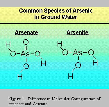 Arsenate and Arsenite Molecular Structure